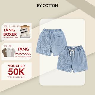 Quần Short Jeans Nam Cao Cấp Lưng Thun 0201 BY COTTON