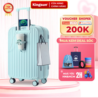Vali  Kéo Du Lịch Kingsun Nhựa Dẻo Khóa Kéo  Size20/24/28 Mã KS219/155/P309 cao cấp bảo hành 5 năm