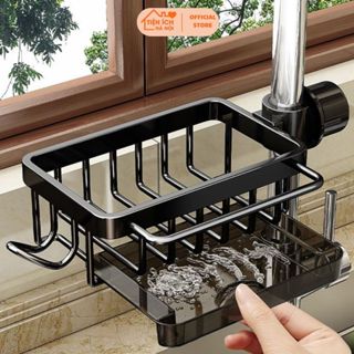 Kệ Inox Đựng Đồ Gắn Vòi Nước Đa Năng Giá Treo Vòi Nước Đồ Rửa Chén Bát