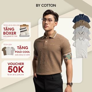 Áo Thun Nam Cao Cấp Polo Basic Chất Liệu Cool Piqué 5 Màu Form Slimfit Tôn Dáng By Cotton