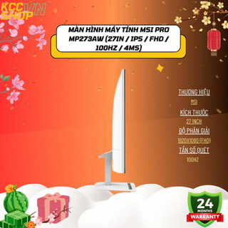 Màn hình máy tính MSI PRO MP273AW (27in / IPS / FHD / 100Hz / 4ms) - Bảo Hành 24 Tháng