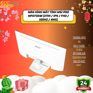 Màn hình máy tính MSI PRO MP273AW (27in / IPS / FHD / 100Hz / 4ms) - Bảo Hành 24 Tháng