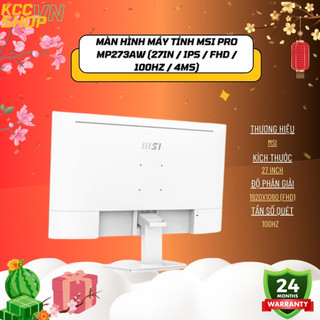 Màn hình máy tính MSI PRO MP273AW (27in / IPS / FHD / 100Hz / 4ms) - Bảo Hành 24 Tháng