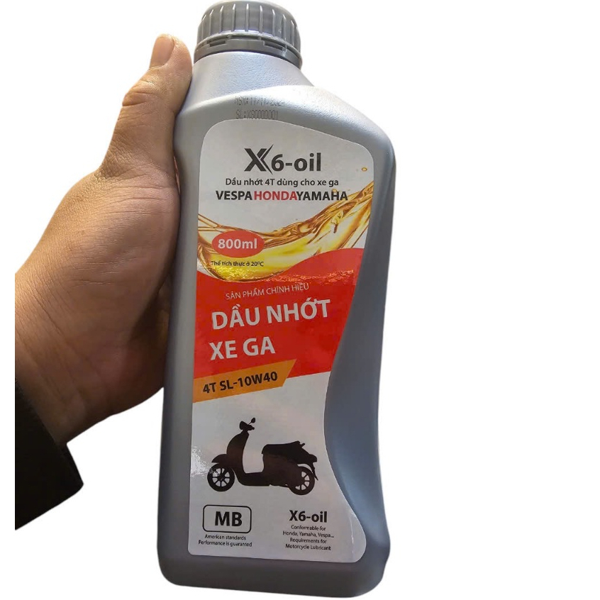 Dầu Nhớt Xe Máy X6 Hàng Chuẩn Chất Lượng Cao Bảo Vệ Động Cơ Bền Bỉ Dành cho các dòng xe PTXM-TH