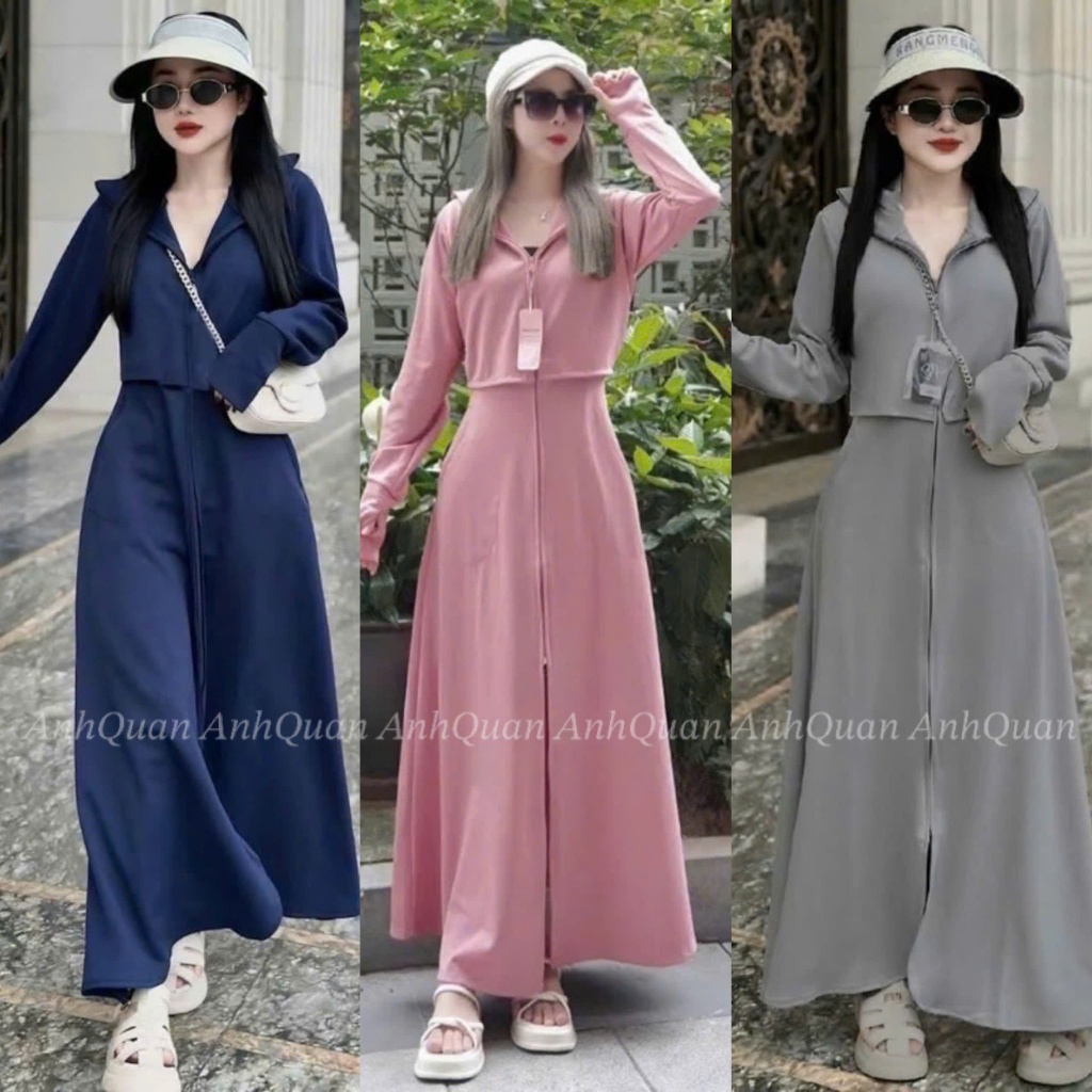 Áo Chống Nắng Toàn Thân Nữ 2 Lớp Dáng Croptop Cao Cấp Chống Tia UV Vải Umi Cotton Dày Dặn,Mềm Mịn,Co Dãn 4C | BigBuy360 - bigbuy360.vn
