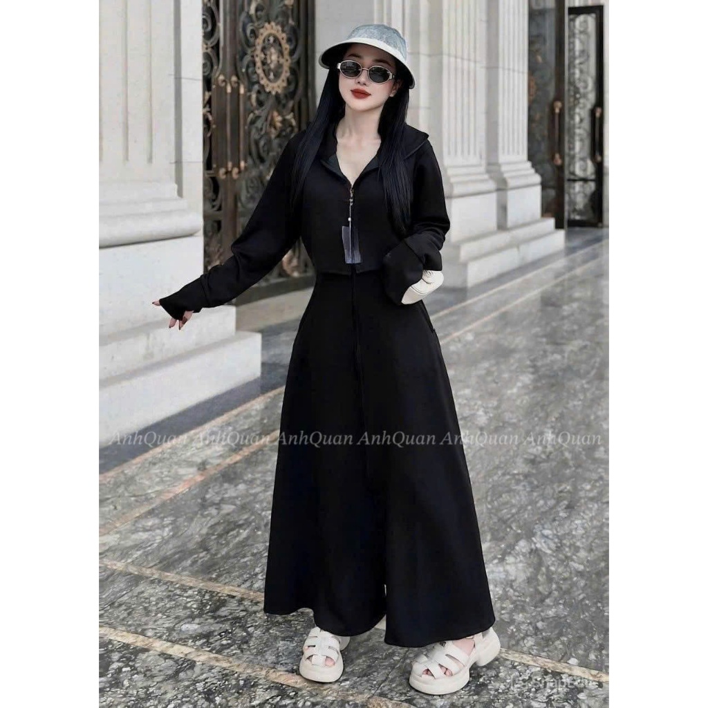 Áo Chống Nắng Toàn Thân Nữ 2 Lớp Dáng Croptop Cao Cấp Chống Tia UV Vải Umi Cotton Dày Dặn,Mềm Mịn,Co Dãn 4C | BigBuy360 - bigbuy360.vn