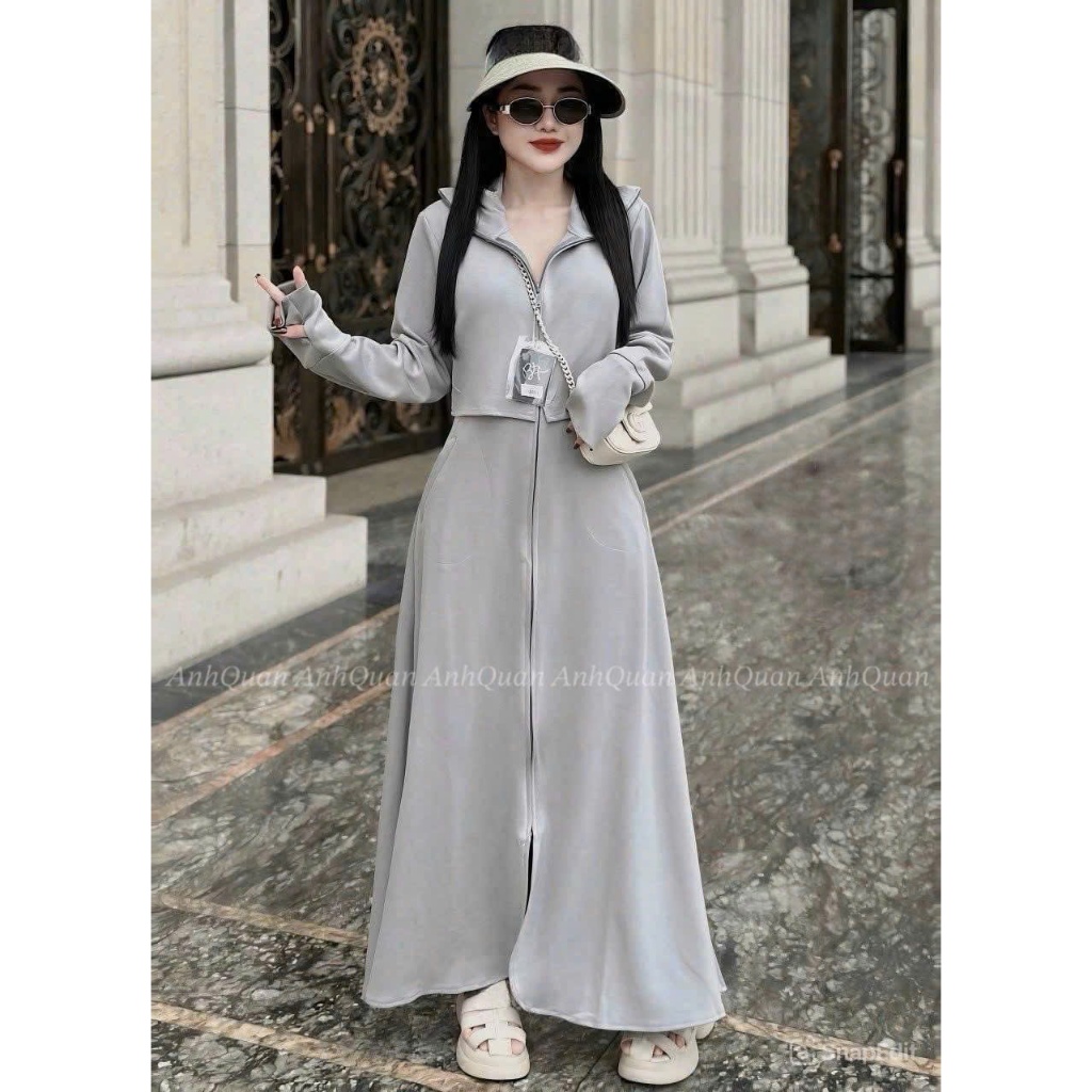 Áo Chống Nắng Toàn Thân Nữ 2 Lớp Dáng Croptop Cao Cấp Chống Tia UV Vải Umi Cotton Dày Dặn,Mềm Mịn,Co Dãn 4C | BigBuy360 - bigbuy360.vn