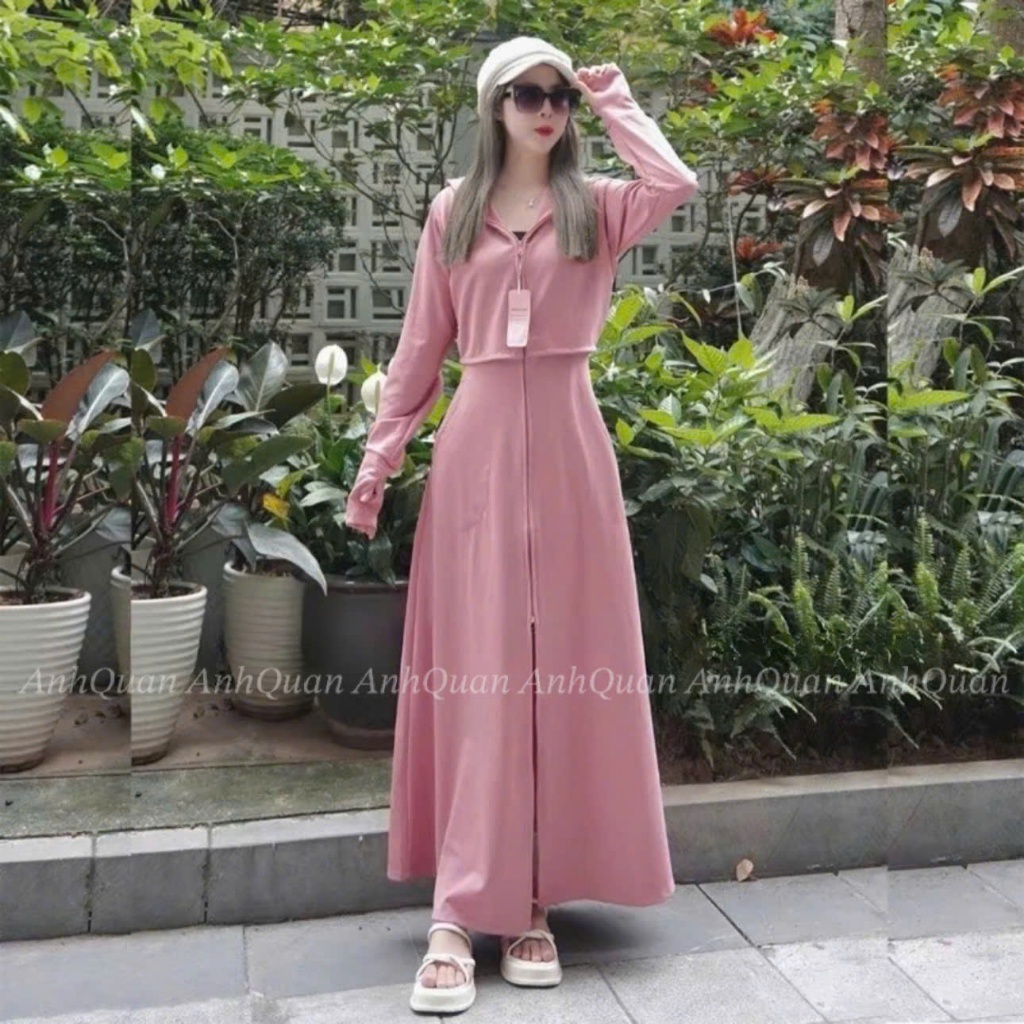 Áo Chống Nắng Toàn Thân Nữ 2 Lớp Dáng Croptop Cao Cấp Chống Tia UV Vải Umi Cotton Dày Dặn,Mềm Mịn,Co Dãn 4C | BigBuy360 - bigbuy360.vn