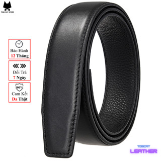 Dây Lưng Da Bò Nam Thắt Lưng Khóa Tự Động 3 Lớp Trơn Xịn Khóa Tăng Hiện Đại