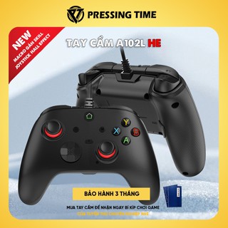 Tay cầm chơi game A102L HE 2025_Cần Joystick Hall Effect chống trôi, Analog 360 độ, nâng cấp macro, kết nối cắm dây 2m2