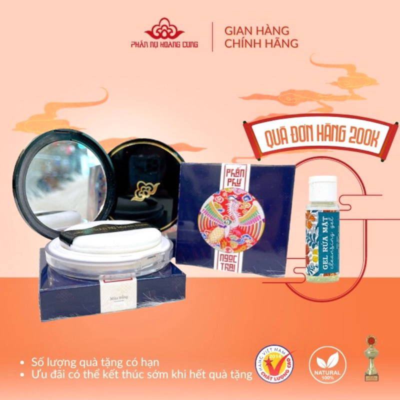 Minisize Phấn Phủ Ngọc Trai Phấn Nụ Hoàng Cung màu trắng/ màu da 5g