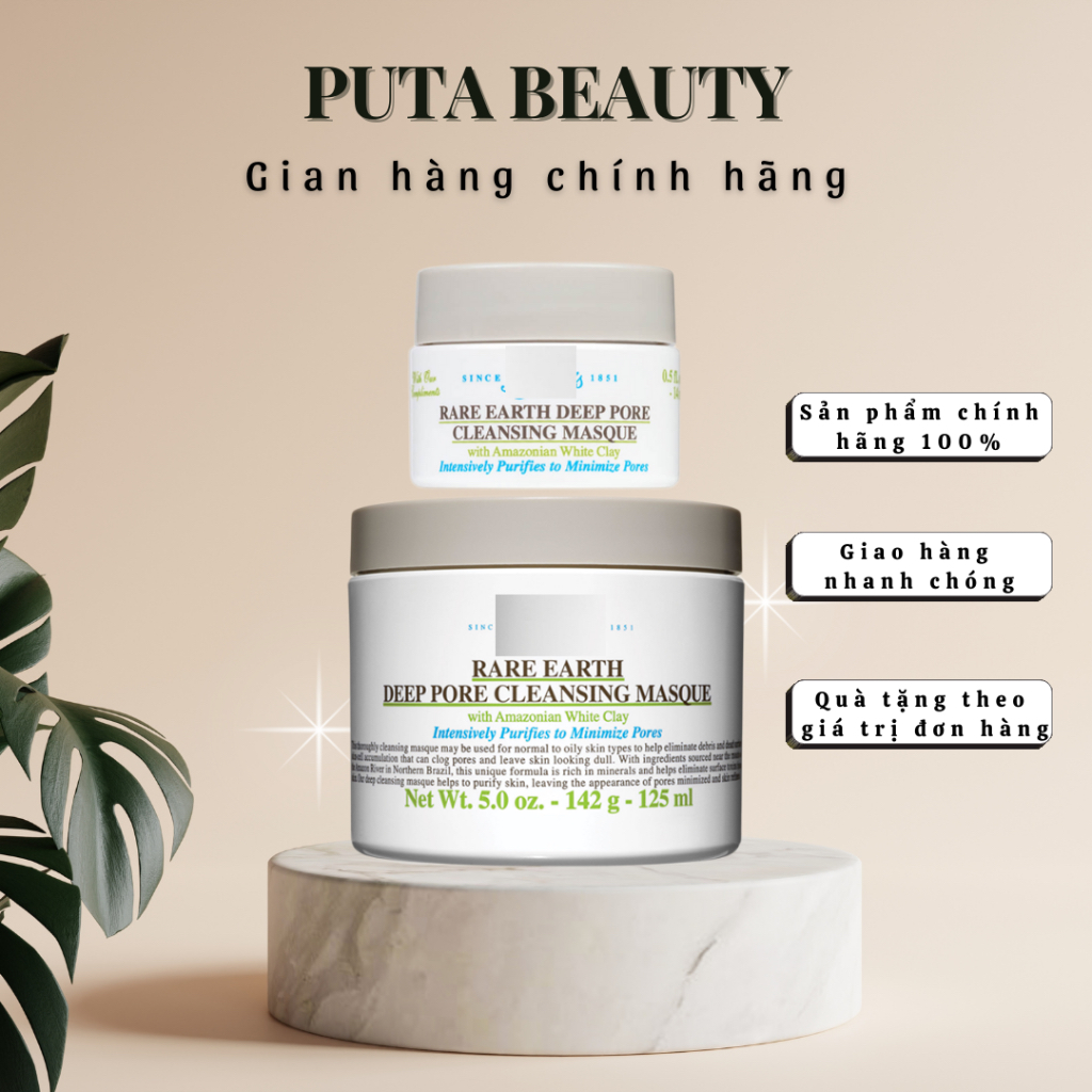 Mặt nạ đất sét K giảm mụn, thu nhỏ lỗ chân lông, giảm bã nhờn - Puta Beauty