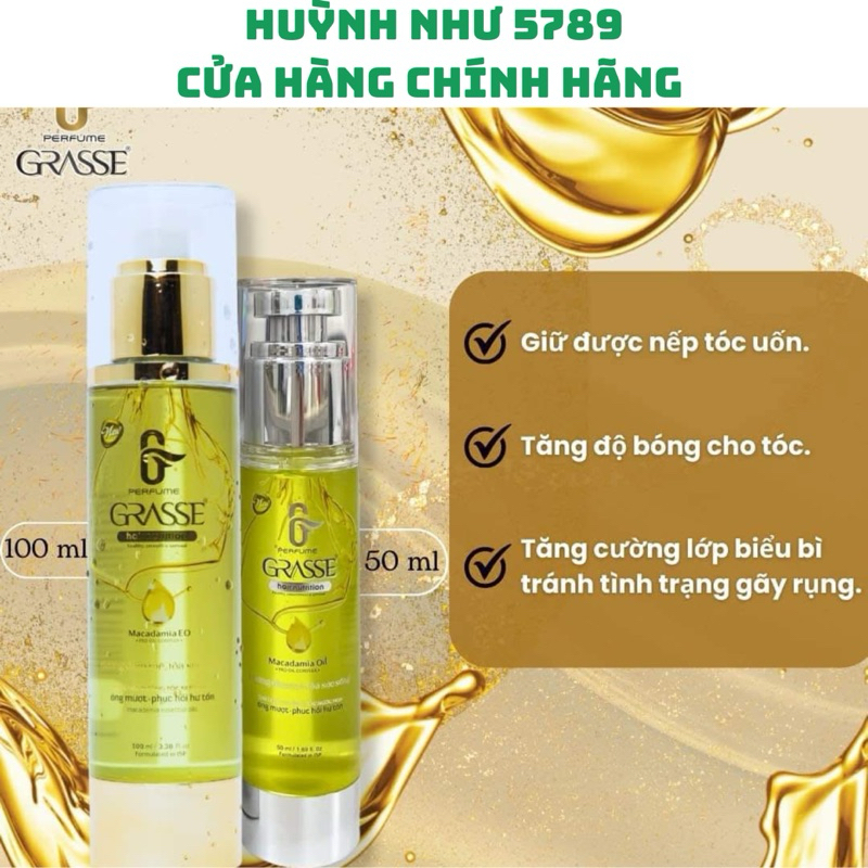 [CHÍNH HÃNG]Tinh Chất Dưỡng Tóc Nước Hoa Grasse 50ml