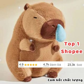 (HCM - Hỏa tốc 2h) Gấu bông Capybara chảy nước mũi, Gấu bông nấm đỏ hồng cute Eda's House