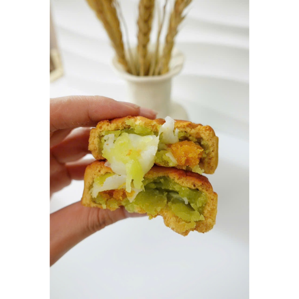 Bánh trung thu mcohi trứng ruốc mini Lâm Thuỷ 80gr