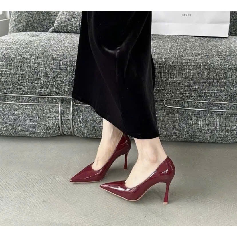 (Chân to tròn tắng 1 size) GIÀY CAO BÍT MŨI DA BÓNG TRƠN CAO 7CM-9CM dành cho Nàng đi chơi đi tiệc đây ạ Shoes Nữ | BigBuy360 - bigbuy360.vn
