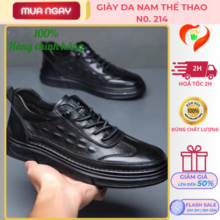 Giày nam thể thao, chất liệu Da, nhập khẩu Cao Cấp – Chống Nước, Chống Trơn, Phối Đồ Lịch Lãm
