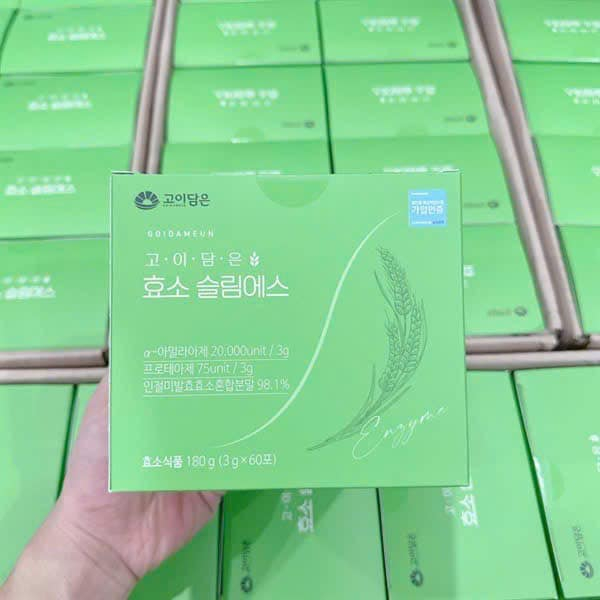 Bột Enzyme Slim S Hàn Quốc Hỗ Trợ Làm Đẹp Da Chống Lão Hoá, Tiêu Hóa, Giảm Cân - Hộp 60 gói