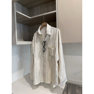 Áo sơ mi loang túi ngực form rộng oversize áo sơ mi kiểu nữ Samhyewear Thời Trang Nữ