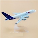 Mô hình máy bay tĩnh A380 Fedex 16cm