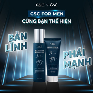  Combo Sạch Sâu Dưỡng Ẩm Vượt Trội GSC Men's Peeling và GSC Men's Toner- Combo Dưỡng Da Cho Nam Peeling Tonner Dưỡng Ẩm 