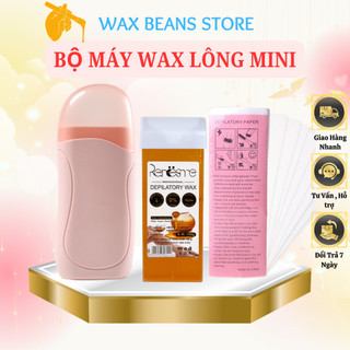  Bộ máy wax lông mini + 1 thanh sáp + 20 tờ giấy wax lông siêu sạch 