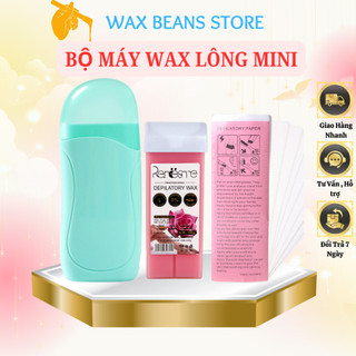  Bộ Máy wax lông nóng Depilatory + 1 thanh sáp wax + giấy wax 