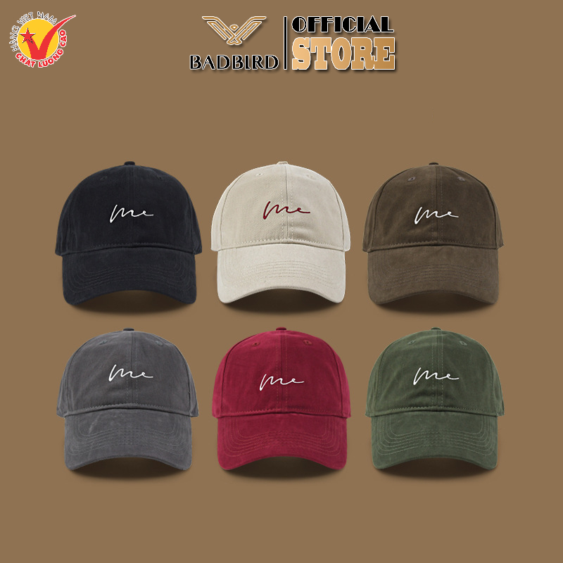 Mũ Lưỡi Trai Unisex Chữ Thêu M.E Thương hiệu BADBIRD - Tự hào thương hiệu Việt Nam