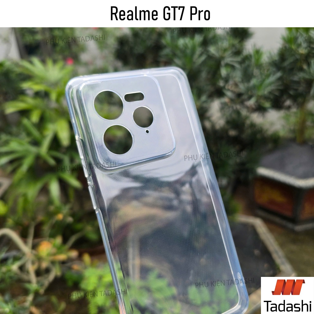 Ốp Lưng Trong Suốt Realme GT7 Pro, Realme GT7/ GT6/ GT8 Pro Dẻo TPU Ôm khít máy Có Gờ Bảo Vệ Camera 