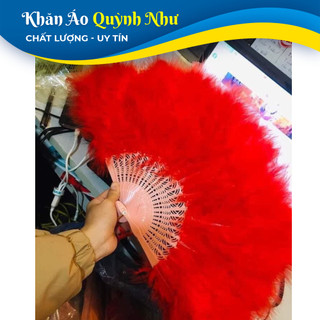 Quạt lông vũ hàng loại 1  hầu đồng múa văn nghệ chụp ảnh