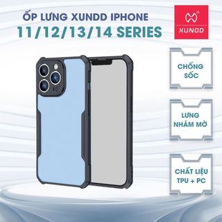 Ốp lưng XUNDD Lưng Nhám iPhone 14/ 14 Plus/ 14 Pro/ Max/ 13/ 13 Pro/ Max/ 12/ 12 Pro/ Max/ 11/ 11 Pro/Max(BEETLE SERIES)