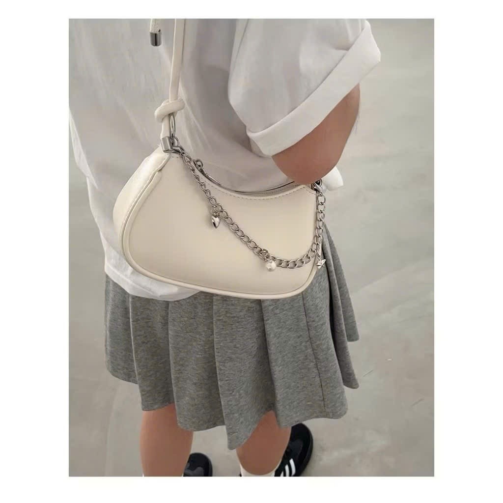Túi Đeo Chéo, Đeo Vai Nữ Thời Trang Phối Phụ Kiện Dây Xích Trẻ Trung Đi Chơi Dạo Phố Cao Cấp - HT236 | BigBuy360 - bigbuy360.vn