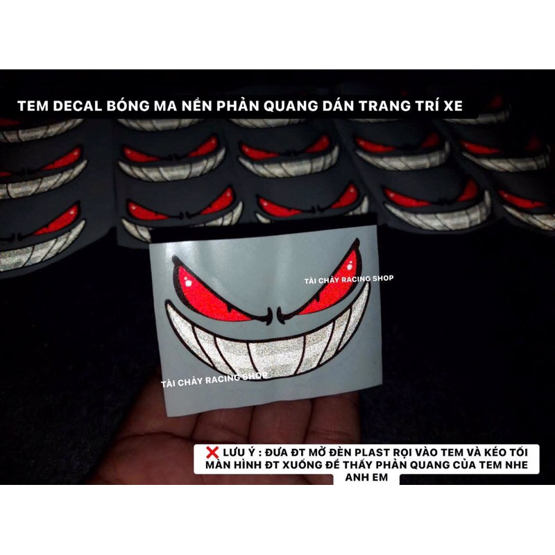 [ 1 MIẾNG ] TEM BÓNG MA TRONG SUỐT PHẢN QUANG