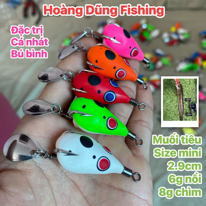 NHÁI HƠI MUỐI TIÊU mini 3.0cm. LƯỠI ĐỘ THỦ CÔNG KHÔNG RỈ SÉT. CHUYÊN BÚ BÌNH, CÁ NHÁT