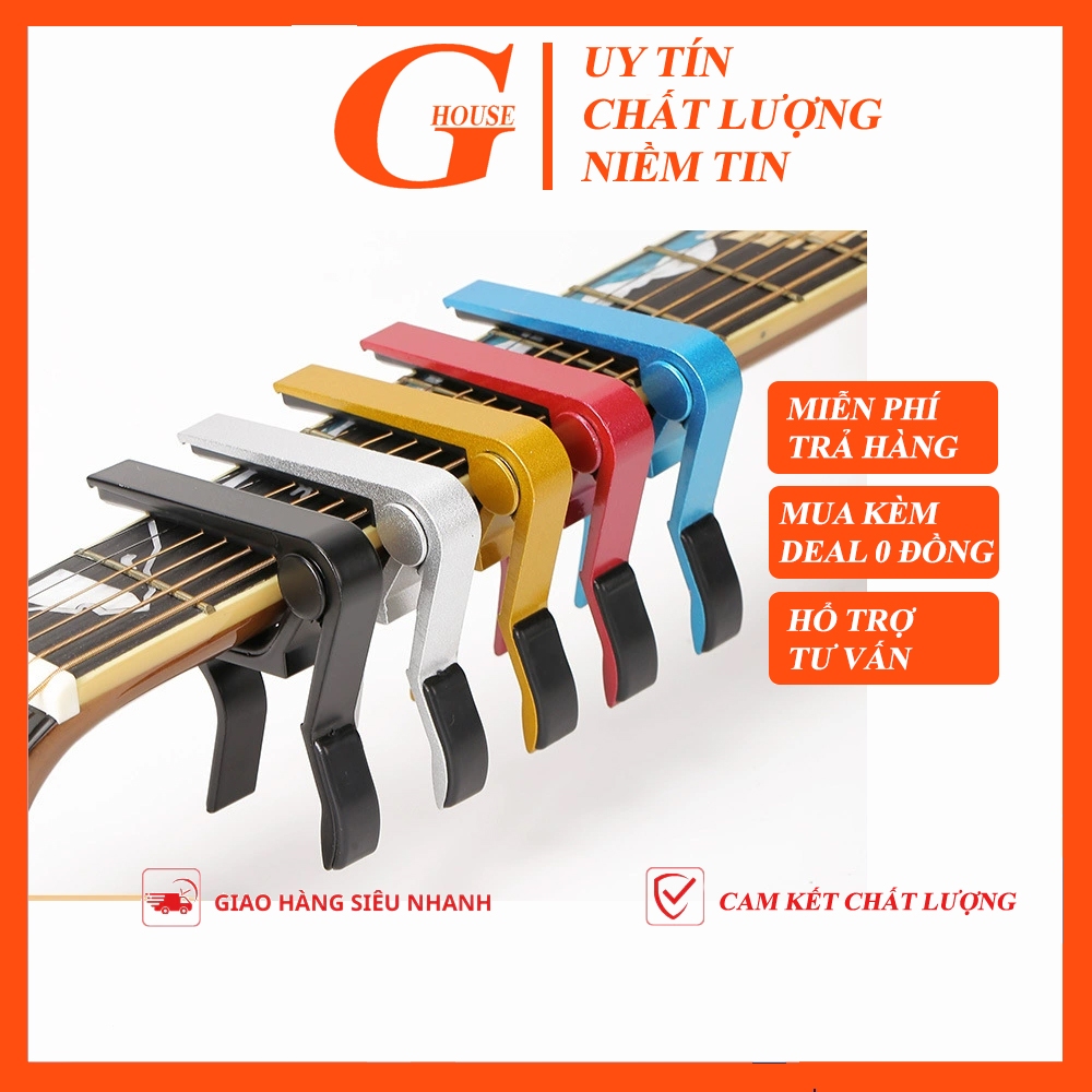 Capo Đàn Guitar Kim Loại Chắc Bền | Kẹp Guitar Acoustic, Classic | Capo Thông Dụng Chất Lượng