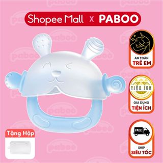 Gặm Nướu Cho Bé Xỏ Tay PABOO , giảm ngứa nướu hiệu quả, Chất Liệu Silicone Dễ Thương Siêu Mềm An Toàn Cho Trẻ Sơ Sinh