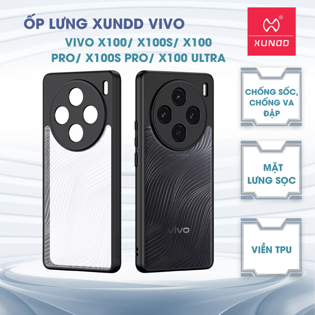 Ốp lưng DUX DUCIS Vivo X100/ X100 Pro/ X100s Pro (AIMO SERIES) - Mặt lưng chống vân tay
