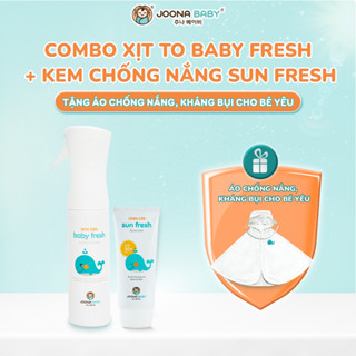 Combo xịt khuẩn Baby Fresh 300ml và kem chống nắng Sun Fresh 50ml - JOONA BABY