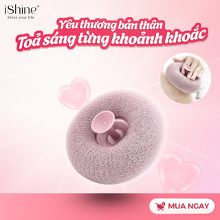 [Giao Màu Ngẫu Nhiên]Bông tắm iShine xơ mướp tạo bọt làm sạch cơ thể, tẩy da chết, massage dịu nhẹ