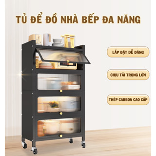  Kệ Bếp Cao Cấp Có nắp chống bụi Có bánh xe 