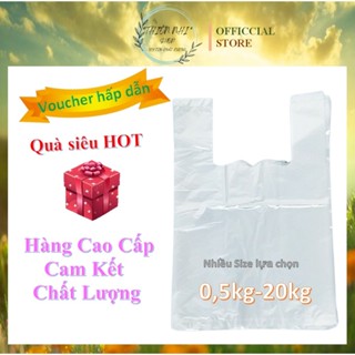 Túi Nilon Trắng Trong Suốt Cao Cấp 0.5kg - 20kg | Túi Đóng Gói Hàng, Túi Bóng PE Siêu Dai - Giá Sỉ