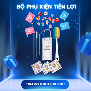 Phụ Kiện Túi Trong Suốt, Cọ Rửa Bình Giữ Nhiệt, Ống Hút Inox 304, Sticker Cute TINAMO