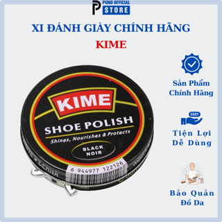Xi đánh giày KIME dạng sáp, hàng nhập khẩu, có màu đen và nâu