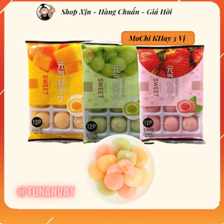 BÁNH MOCHI SỮA  NHÂN KEM MỨT TRÁI CÂY, DÂU/ NHO/ XOÀI . Bánh Mochi Kem Đài Loan.