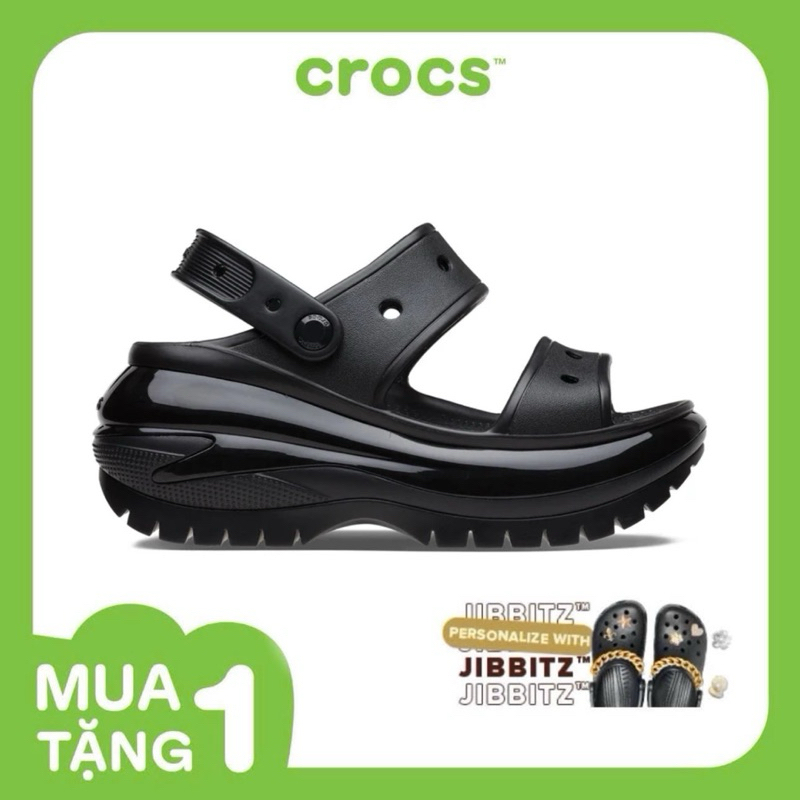 [ CHÍNH HÃNG ] XĂNG ĐAN UNISEX CROCS MEGA CRUSH - BLACK