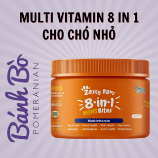 VIÊN VITAMIN VÀ KHOÁNG CHẤT CHO CHÓ (GIỐNG MINI) -  ZESTY PAWS 8IN1 MINI