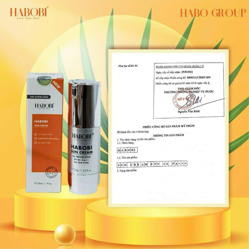 CHỐNG NẮNG VẬT LÝ HABOBI