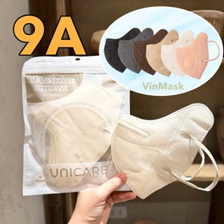 [Sỉ 100 Cái] Khẩu Trang 9A Unicare 5 Lớp Lọc, che kín mặt, chống nắng gò má và bụi mịn kháng khuẩn cao - vinmask