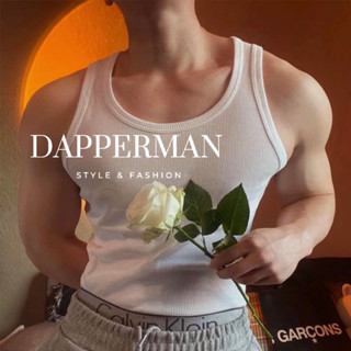 Áo ba lỗ nam thun gân, áo tanktop chất thun lạnh Polyester giặt nhanh khô thoáng mát DAPPERMAN