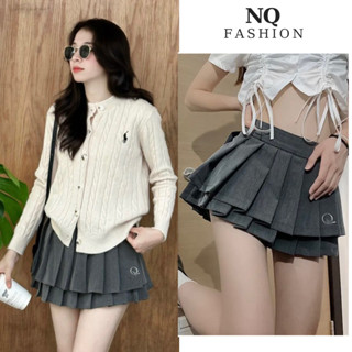 Chân váy xếp ly thêu dáng xòe váy ngắn chất kaki hàn cao cấp dáng ngắn kiểu tennis đi chơi hottrend váy BIGSIZE [NQ666]